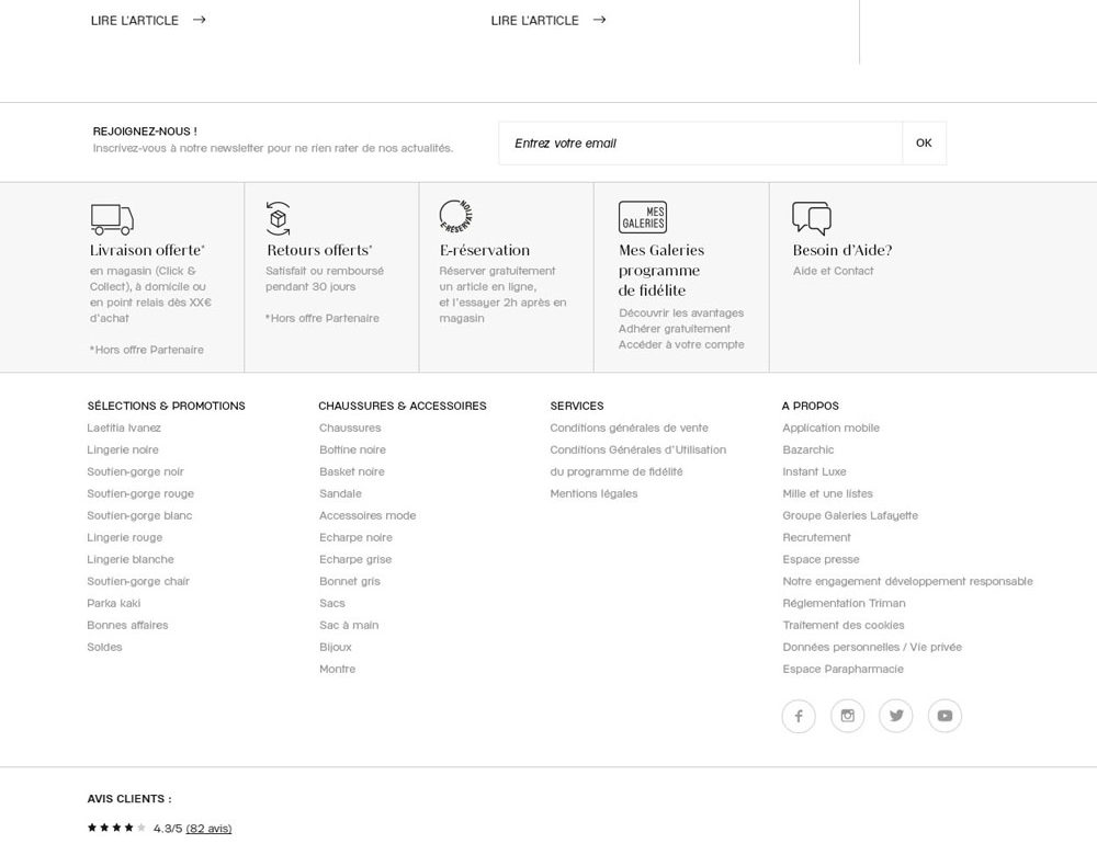 desktop_footer Footer Galeries Lafayette