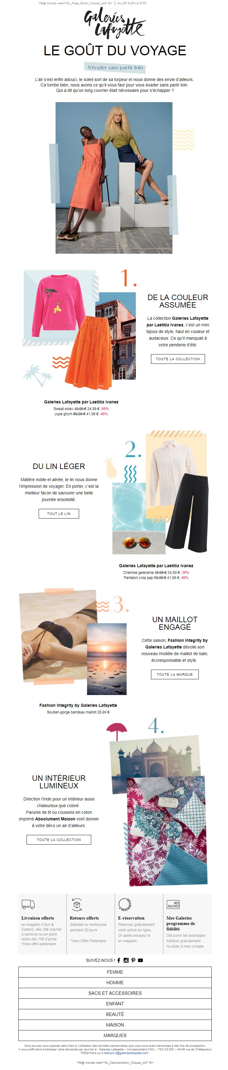 newsletter le goût du voyage